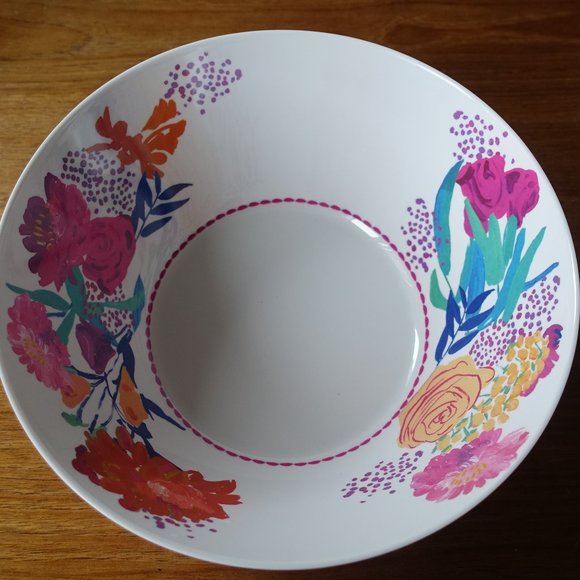 Bridgette Thornton Paint + Petals Melamine Serving floral Bowl - Picture 11 of 14